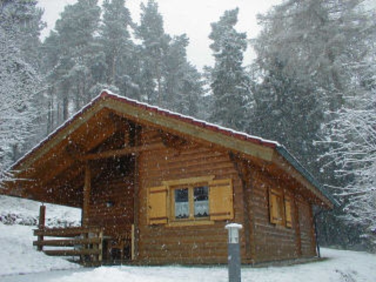 Blockhaus 8 im Winter
