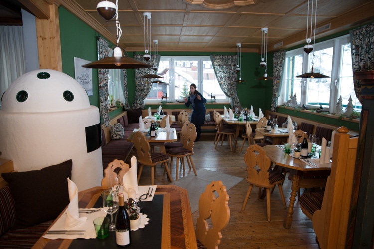 Eine unserer Gaststuben im Restaurant Arlberg Stuben