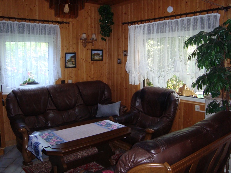 Wohnzimmer mit Klimaanlage und Fußbodenheizung und Dachfenster