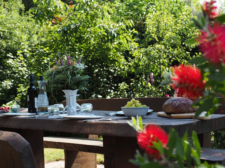 Grillplatz im Garten