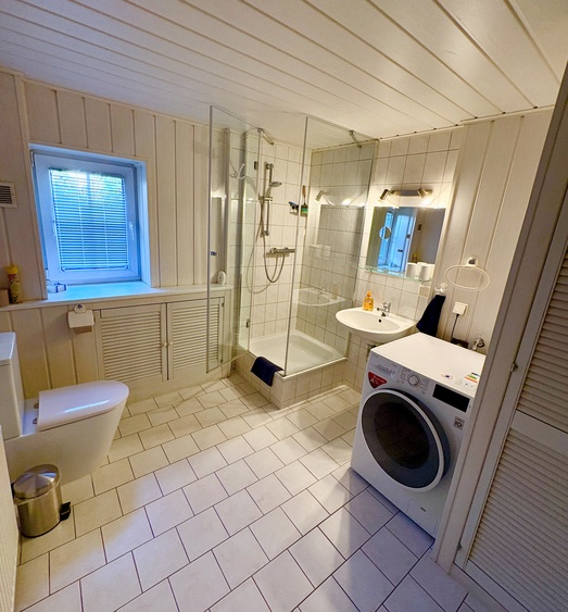 Bad im Erdgeschoss mit Dusche und WC