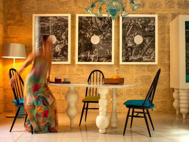 Bespoke furniture in dining room