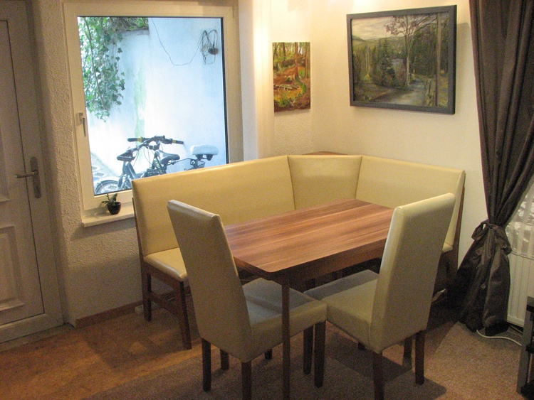 'anspruchsvolle’ Leder-Polster- Sitzecke