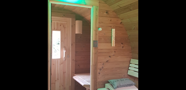Sauna mit Bio Saunaöle