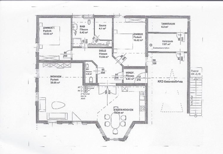 Grundriss Ferienwohnung Sonnenlift