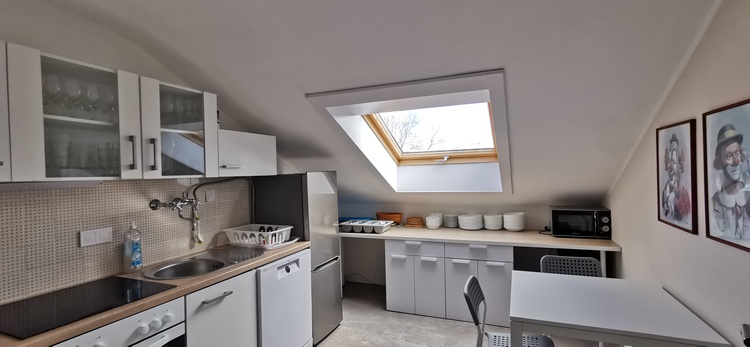 Küche mit Spülmaschine - es gibt 3 Küchen im Haus