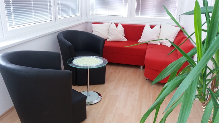 Sitzecke in Sonnenveranda