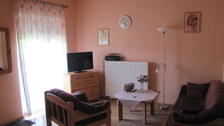 Wohnzimmer im Appartement " Panorama"