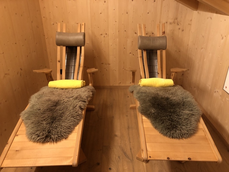 Infrarotliegen im Obergeschoss