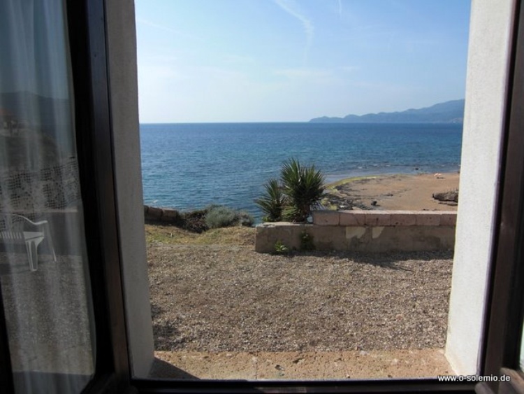 Blick auds deem Schlafzimmer