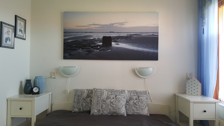 Schlafzimmer mit Doppelbett