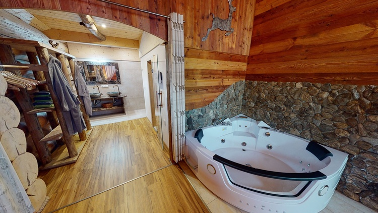 Bad mit Whirlpool Wanne