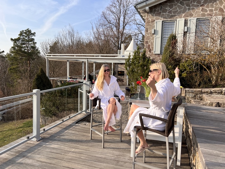 Terrasse Wellness-Bereich