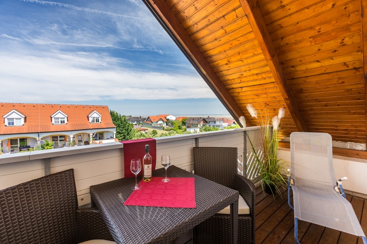 Balkon der Balkonwohnung