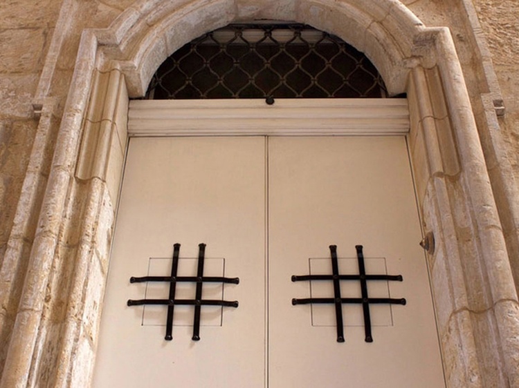 Entrance to Indulgence Divine in historic city