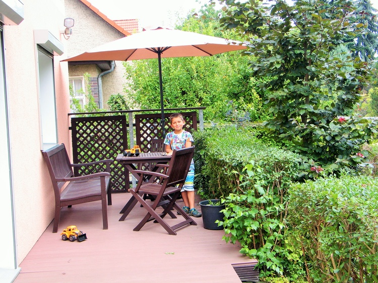 Terrasse am EG-Wohnraum