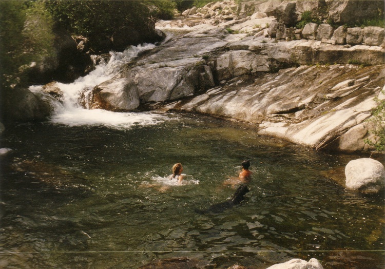 Wasserbecken 60m vom Haus