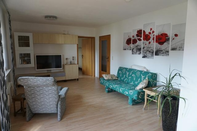 Wohnzimmer Ferienwohnung Kalvarienblick