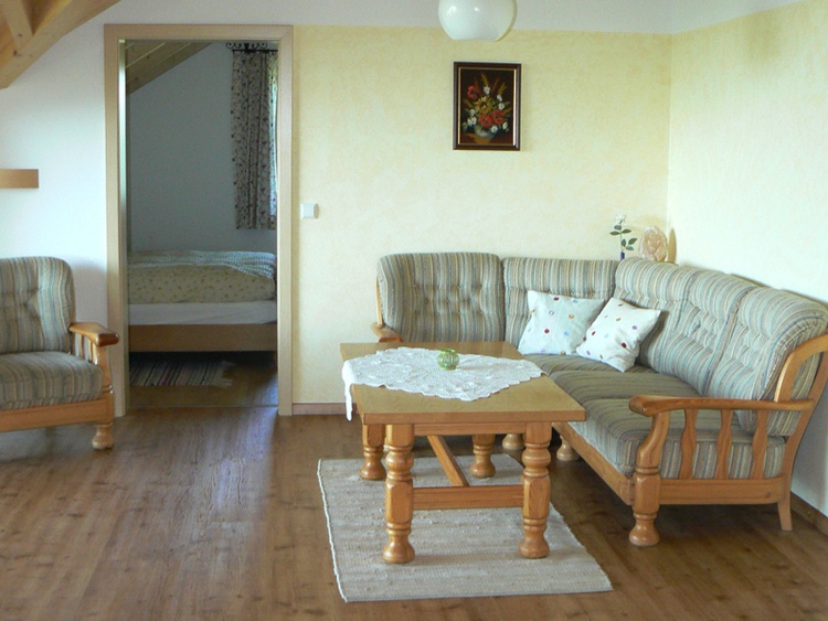 Wohnzimmer der Ferienwohnung