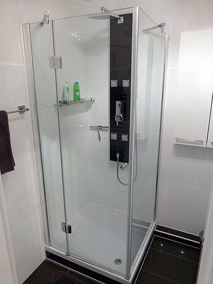 modernes Duschbad in der strandnahen TRAUMWOHNUNG NO. 1