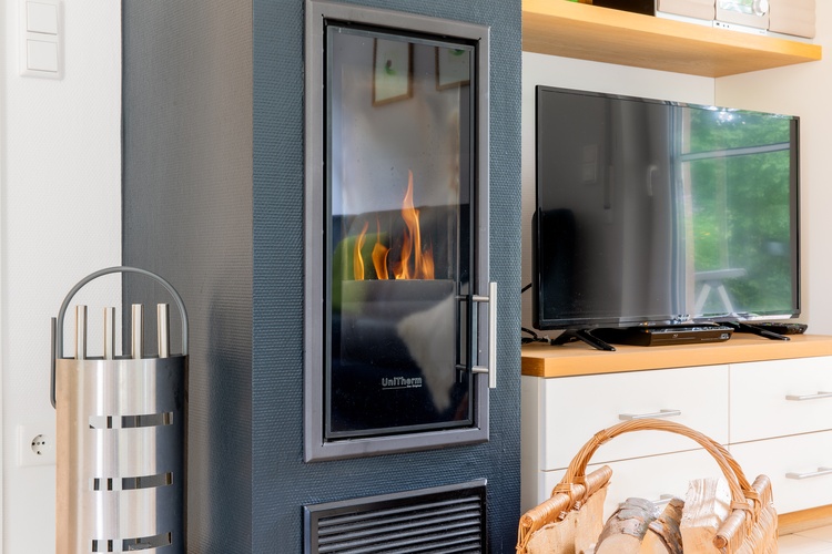 Kamin im Wohnzimmer