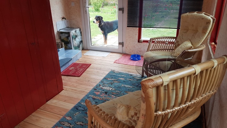 Wintergarten mit Gartenzugang