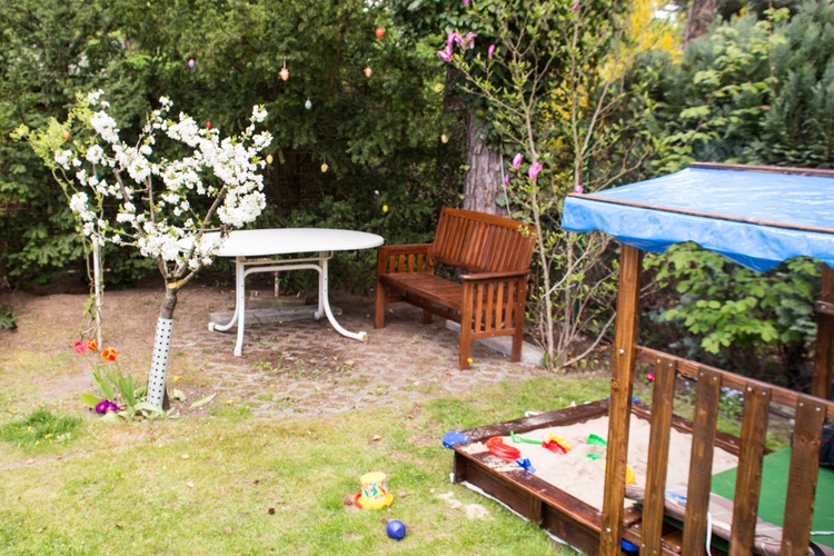 Der Frühstücks& Kaffeplatz bei Schönwetter