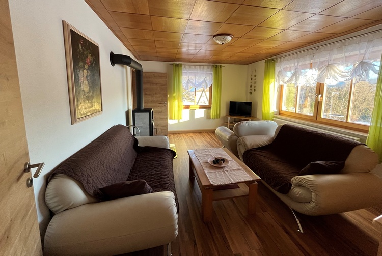 Wohnzimmer mit Kaminofen