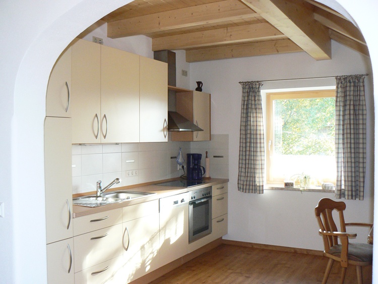 Sehr gut ausgestattete Küche