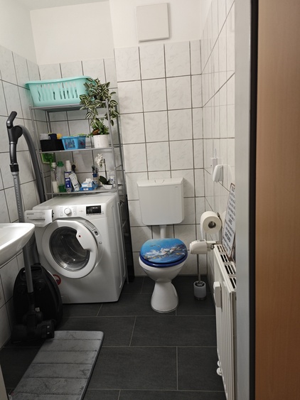 Gäste WC mit Waschmaschine