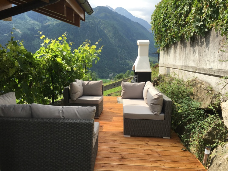 Das Penthouse hat ebenfalls eine Terrasse, ebenso wie die Wohnung im Erdgeschoss