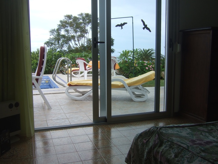 Blick aus dem Schlafzimmer