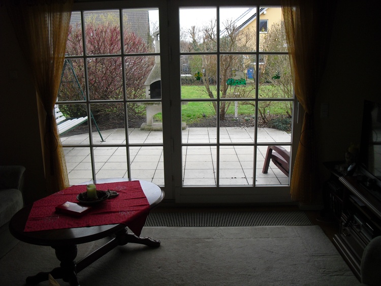 Blick aus dem Wohnzimmer