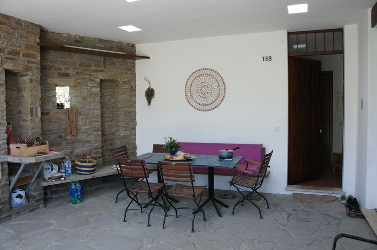 Gartenhalle mit Grill