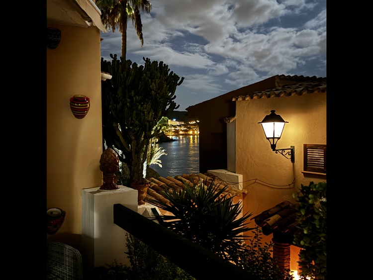 Abendstimmung auf der Terrasse