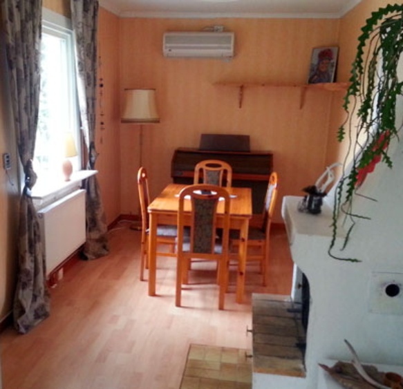 Essplatz im Wohnzimmer