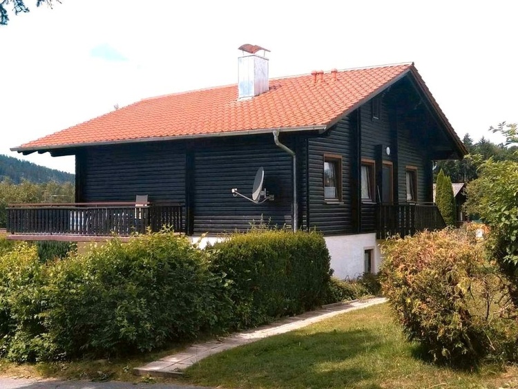 Ferienhaus mit Rückansicht