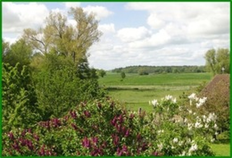 Blick von den Unterkünften