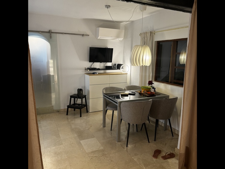 die Essecke mit TV-Platz