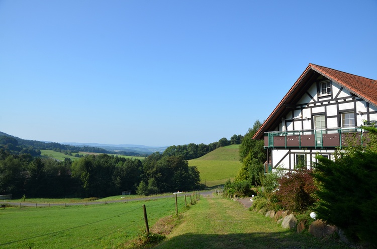 Blick ins Grundstück