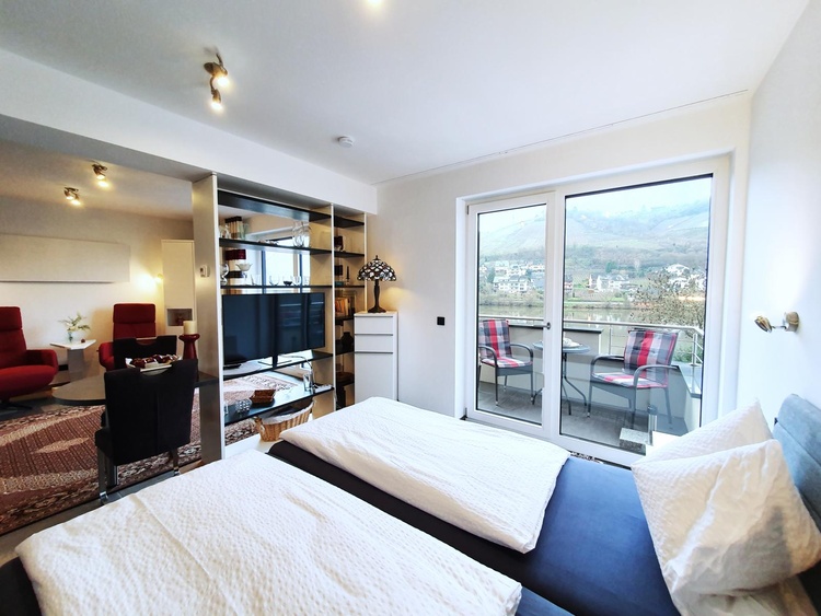 Zugang zum Balkon über 2 Türen