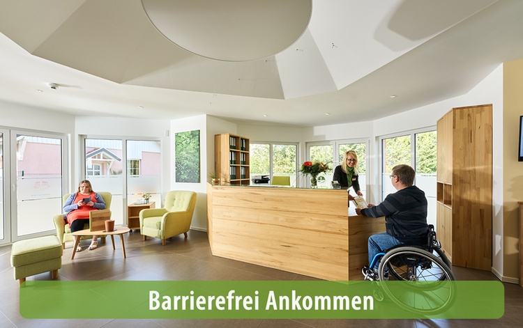 Rollstuhlgerechte Rezeption