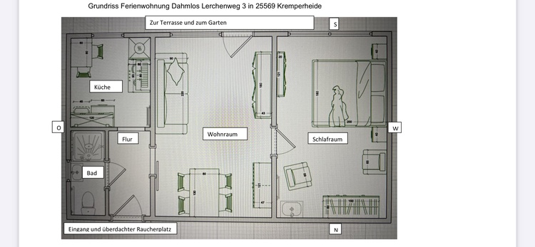 Grundriss der Ferienwohnung