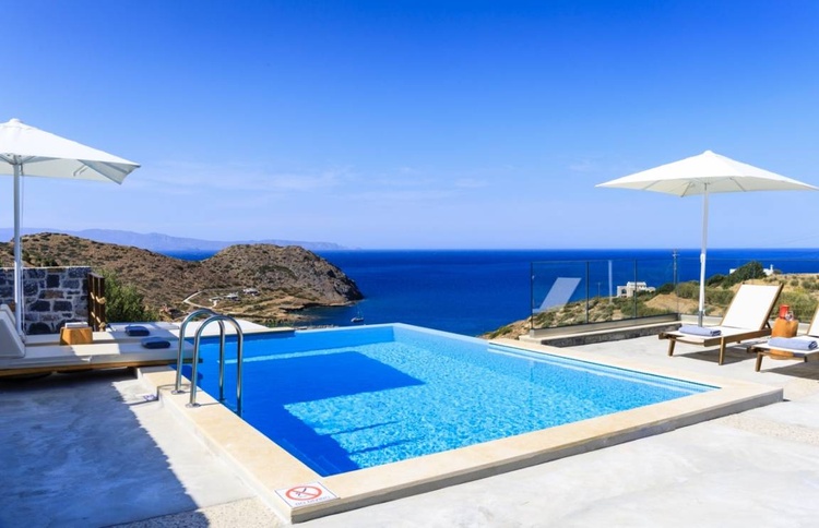 Ferienhaus Mochlos, Kreta Natursteinhaus 6 mit Pool Ferienwohnung ...