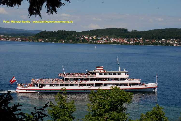 Bodensee, mit dem Schiff zur Insel Mainau