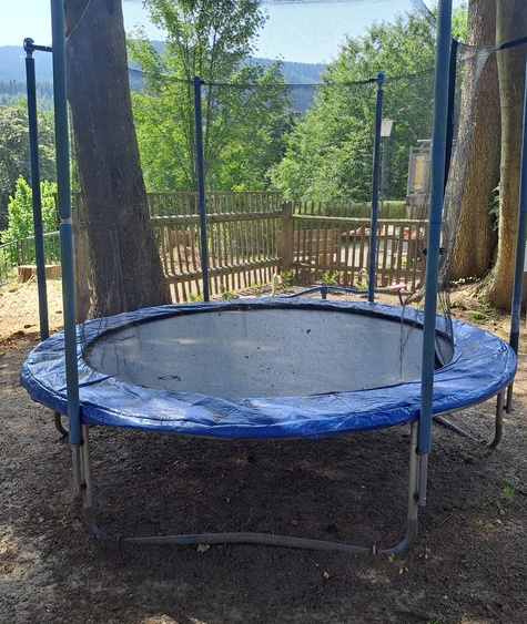 Trampolin im Garten Trampolin im Garten